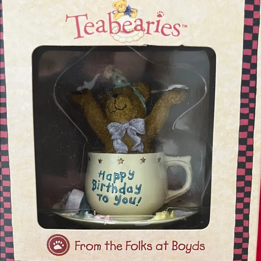 Charming Bear in Teacup Cake Topper